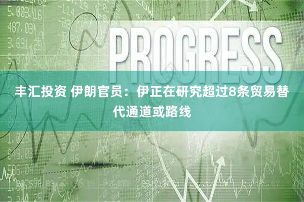 丰汇投资 伊朗官员：伊正在研究超过8条贸易替代通道或路线